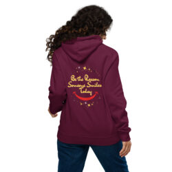 Smiles Unisex eco raglan hoodie