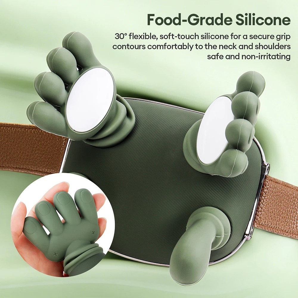 Bionic Finger Neck & Shoulder Massager, Wireless Cervical Trapezius Kneading Massage Shawl With Brushless Motor - Image 4