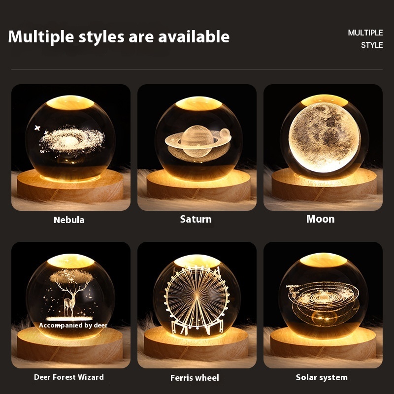 Luminous Crystal Ball Projection Ambience Light - Image 2