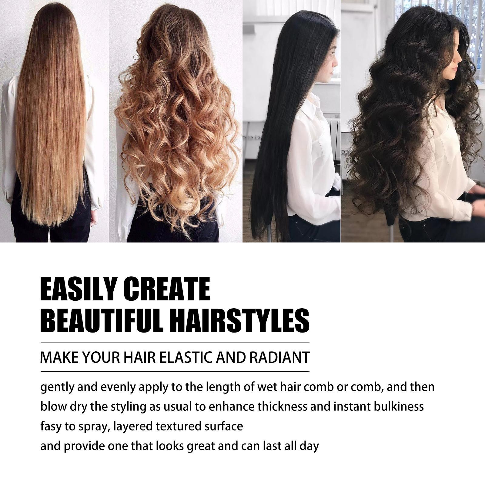 Hair Setting Spray - Volumizing Moisturizing Styling Spray With Niacinamide, Purslane Extract & Acetyl Glucosamine Long-Lasting Hold & Fresh Fragrance, 100ml Gel Haircare - Image 9