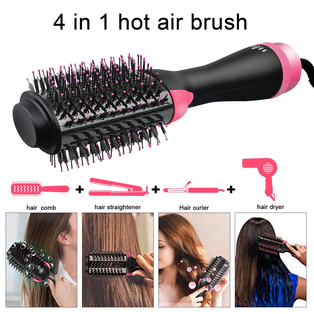 Multifunctional Hair Dryer Hot Air Brush Style Women Hair Straightener Curler One Step Electric Blow Dryer Brush - Image 8