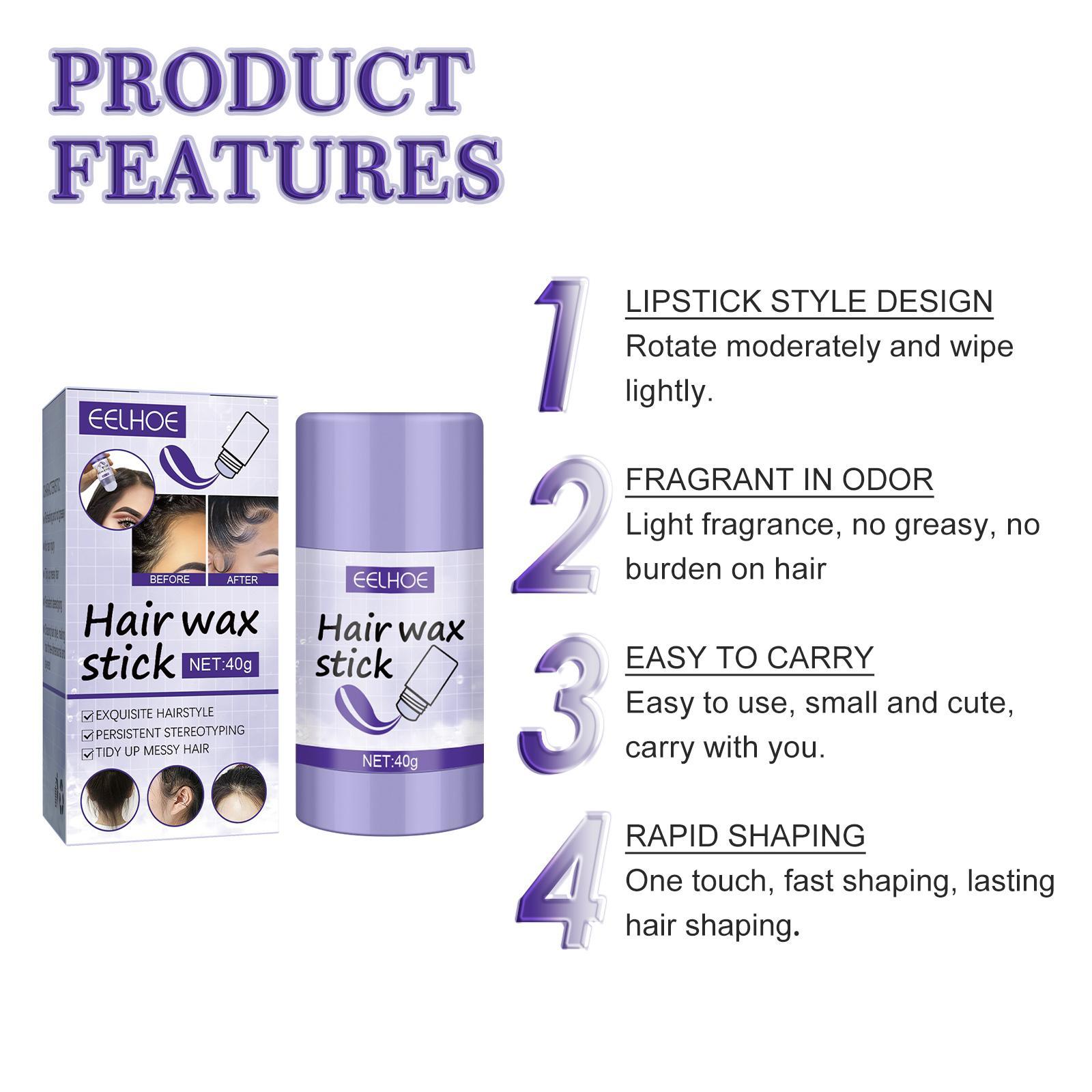 EELHOE Hair Wax Stick Broken Hair Polishing Hair - Image 5