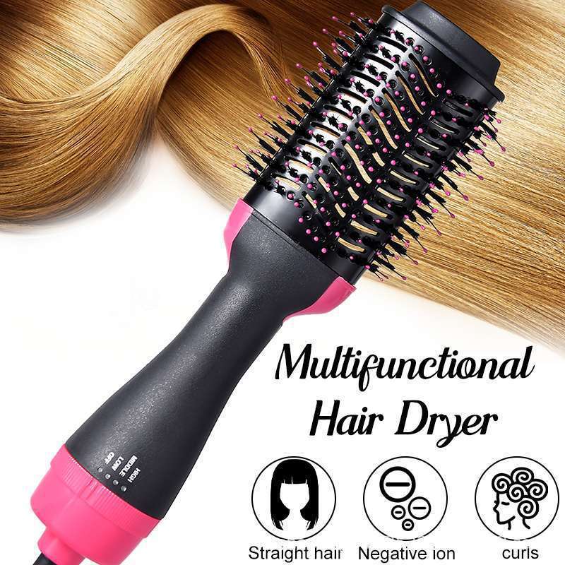 Multifunctional Hair Dryer Hot Air Brush Style Women Hair Straightener Curler One Step Electric Blow Dryer Brush - Image 5